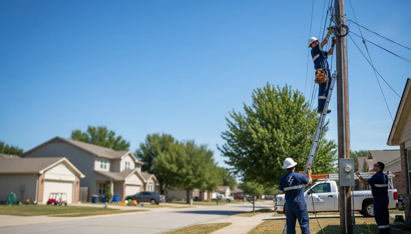 Residential electrician providing installation services in Brunsville, IA